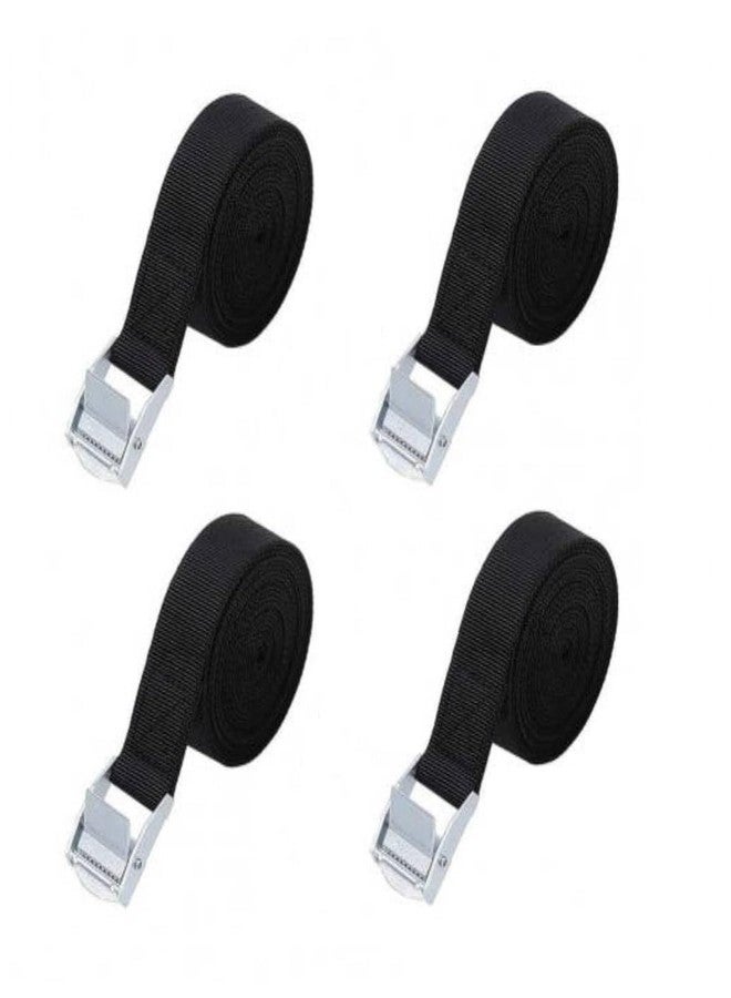 ZANOTTRA Tie Down Straps | Heavy Duty Lashing Straps | Adjustable Cam Buckle Straps | Tie-Down Straps with Metal Buckle for Motorcycle, Cargo, Trucks, Trailer, Luggage Lashing Straps(2.5m,Black) (4) - Image 1